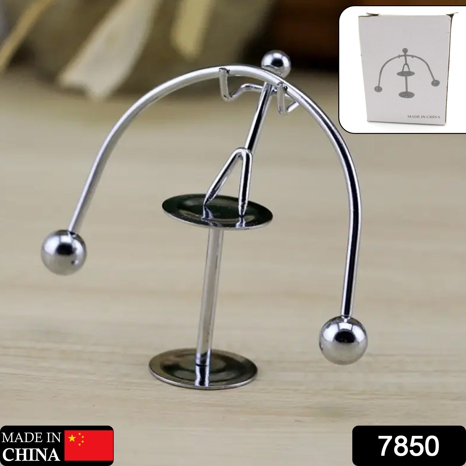 7850 Mini Steel Balance Toy, Small Weightlifter Mold Desk Decor Metal Craft Perpetual Balance Art Education Motion Toy Figurine Home Office Decoration Birthday Gift (1 Pc) 7850 Mini Steel Balance Toy, Small Weightlifter Mold Desk Decor Metal Craft Perpetual Balance Art Education Motion Toy Figurine Home Office Decoration Birthday Gift (1 Pc)